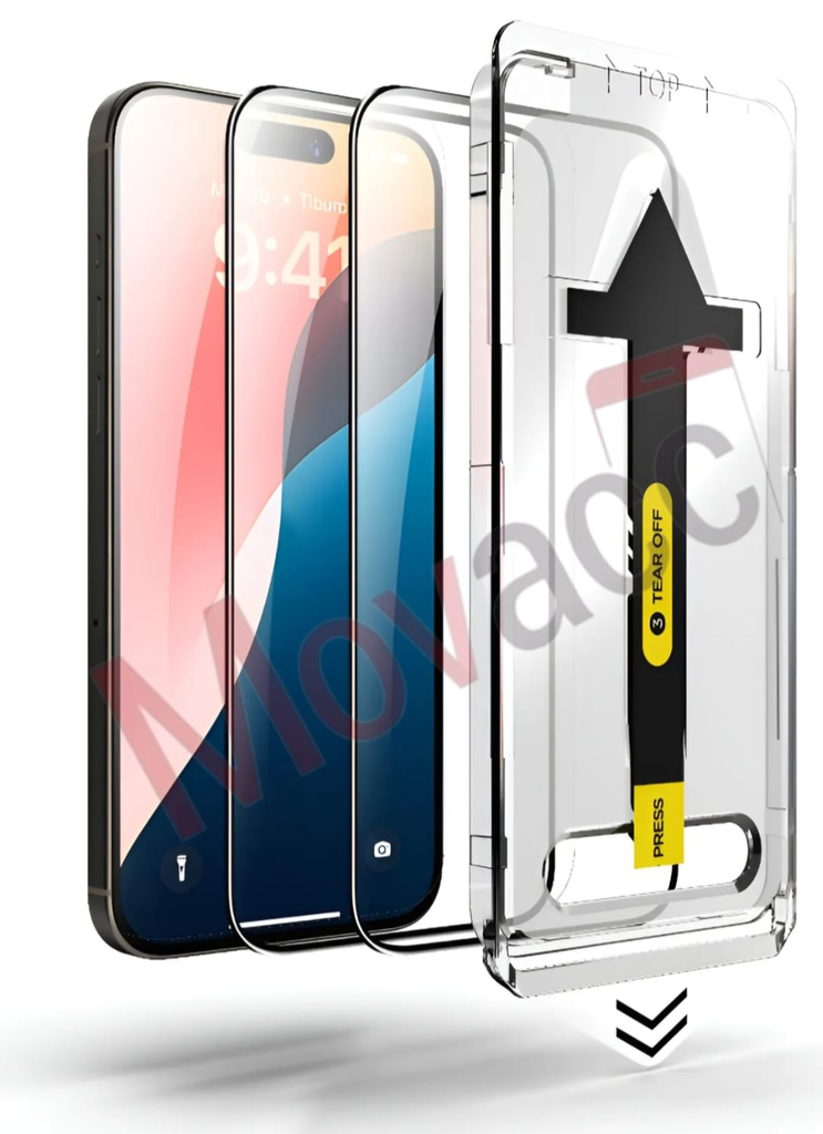 2 MICAS PRIVACIDAD PREMIUM CON INSTALADOR (IPHONE 16)