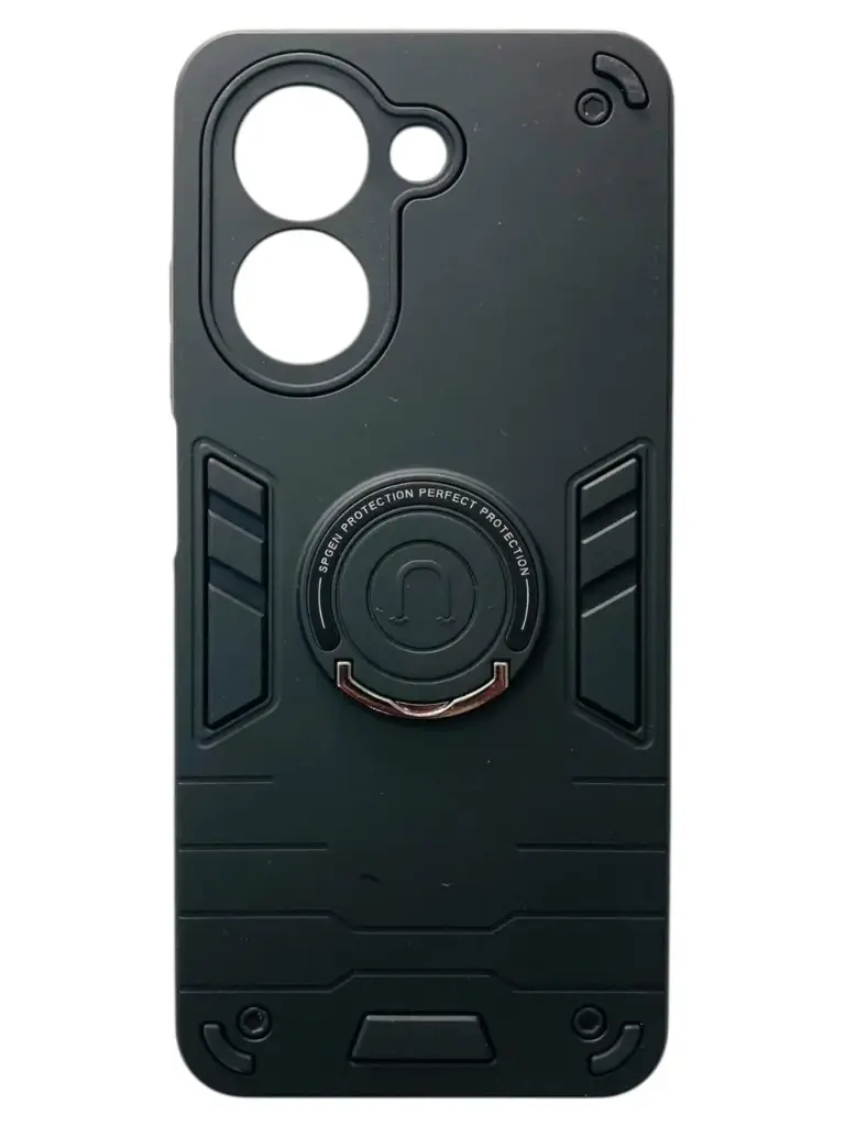 CASE ANILLO 9D (XIAOMI REDMI A5 / POCO C71) (NEGRO)