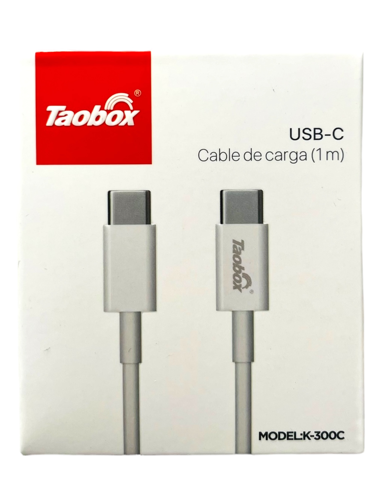 [cargador cable clavija usb iphone tipo c lightning] CABLE C TAOBOX (C a C / C a IPHONE) (CABLE C A C (K-300C))