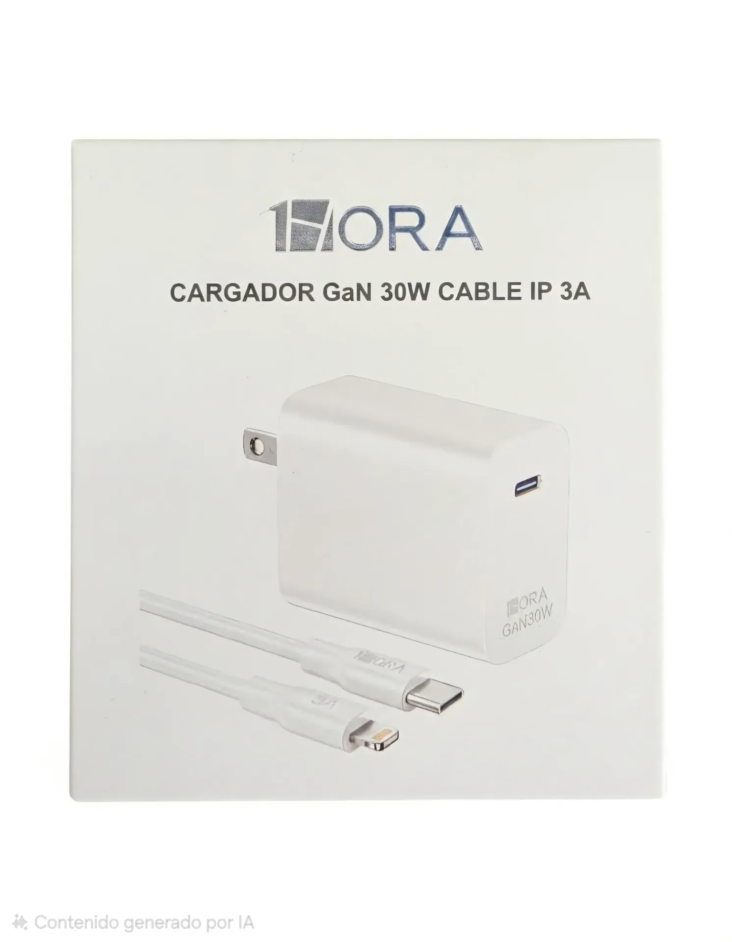 COMBO CARGADOR 30W cable C A LIGHTING (GAR166)