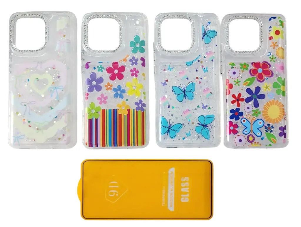 CASE BRILLO DISEÑO (MOTOROLA G56) (CORAZONES)