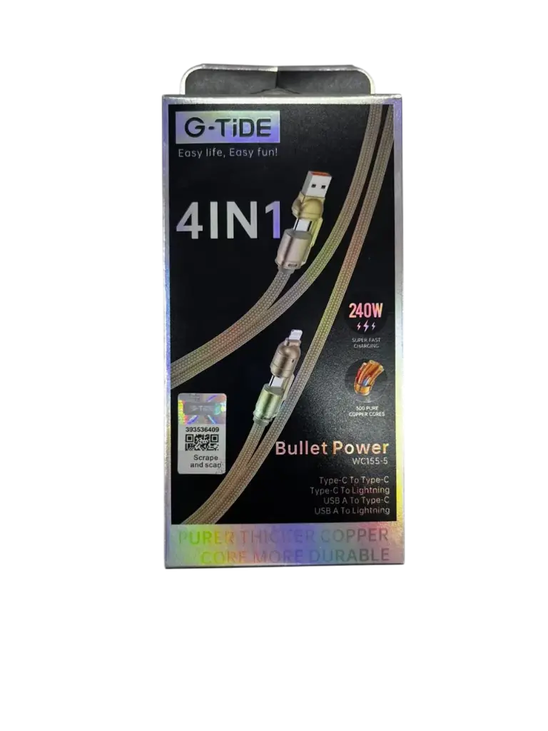 CABLE USB 4 EN 1 240w (PC 155-5)