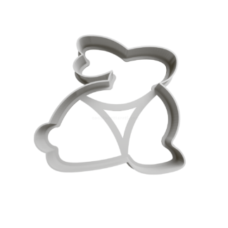 Conejo Silueta Cortador de Galletas