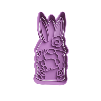 Gnomo de Pascua con Conejo Cortador de Galletas