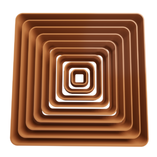 Set Cuadrados Redondeados Cortador de Galletas