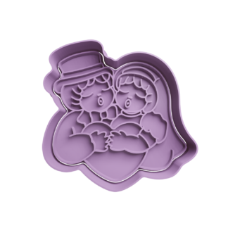 Pareja Cortador de Galletas