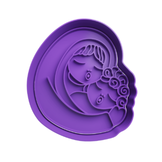 Maria y el niño Jesus Cortador de Galletas