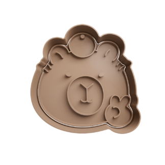 Cabeza Carpincho Haciendo el Gesto de la Paz Cortador de Galletas