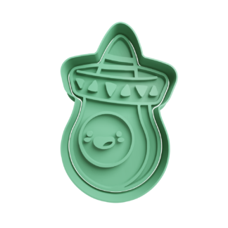 Aguacate Cute Mariachi Cortador de Galletas