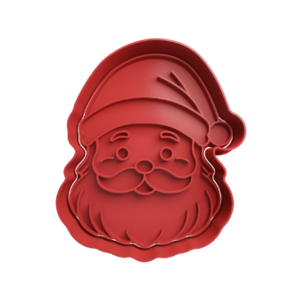 Papa Noel Cabeza Cortador de Galletas