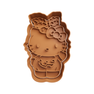 Hello Kitty en Calabaza Cute Cortador de Galletas