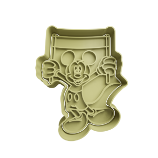 Mickey con Bandera Cortador de Galletas