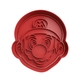 Mario Bros Cabeza Cortador de Galletas