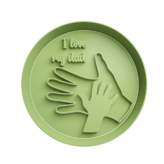 Manos -I love my dad Cortador de Galletas