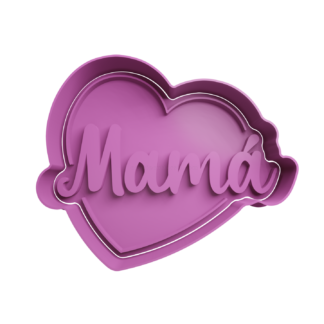 Mama en Corazon Cortador de Galletas
