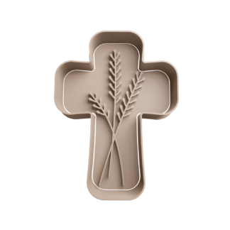 Cruz con Espigas de Trigo Cortador de Galletas