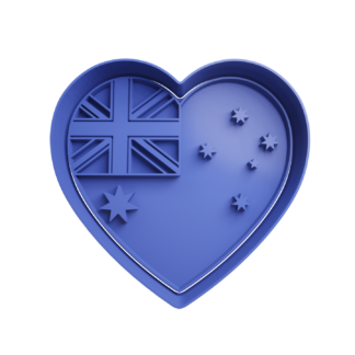 Corazon Australia Cortador de Galletas