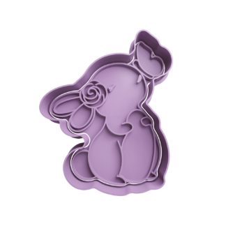 Coneja con Mariposa Cortador de Galletas