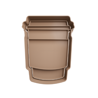 Vaso de Café para Llevar Cortador de Galletas