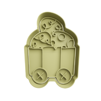 Carreta con Huevos de Pascua Cortador de Galletas