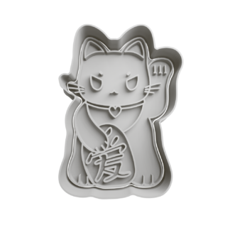 Gato de la Fortuna Maneki-neko Cortador de Galletas