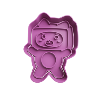 Gato con Caja Cute Cortador de Galletas