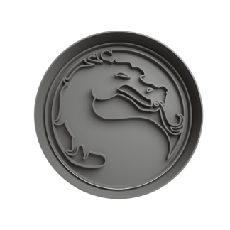 Mortal Kombat Logo Cortador de Galletas