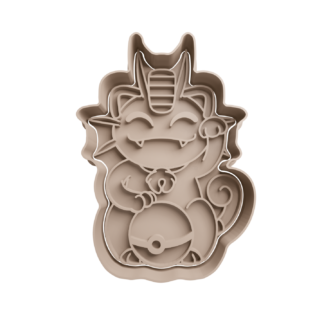 Meowth de la Suerte Cortador de Galletas