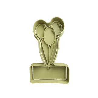 Globos con Cartel Cortador de Galletas