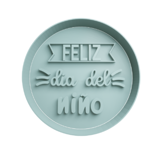 Feliz dia del niño Cortador de Galletas