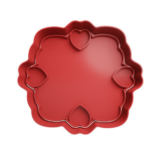 Marco con Corazones Cortador de Galletas