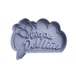 Nube con Globos -Feliz dia del niño Cortador de Galletas