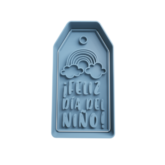 Etiqueta -Feliz dia del niño Cortador de Galletas