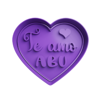 Corazon -Te amo ABU Cortador de Galletas