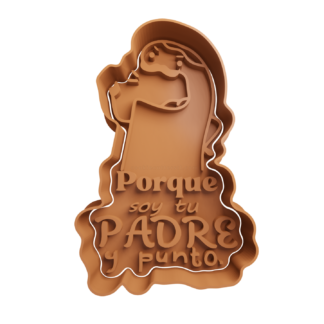 Deformito Papa -Porque soy tu padre y punto Cortador de Galletas