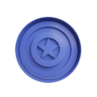 Capitan America Escudo Cortador de Galletas