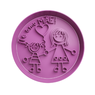 Madre con Hija -Te amo MAE Cortador de Galletas