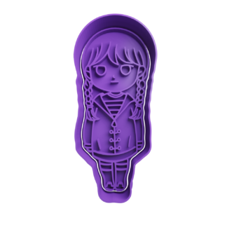 Merlina Addams Cortador de Galletas