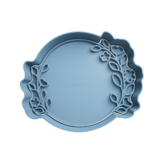 Circulo con Hojas Cortador de Galletas