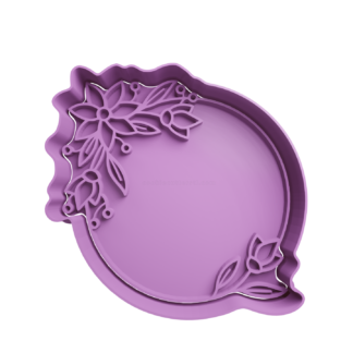 Circulo con Hojas Cortador de Galletas