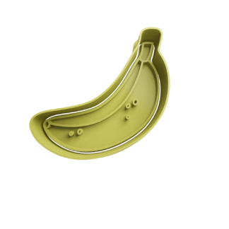 Banana Cortador de Galletas