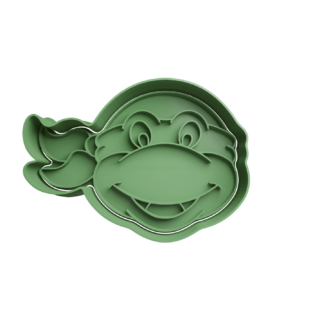 Cabeza Tortugas Ninjas Cortador de Galletas