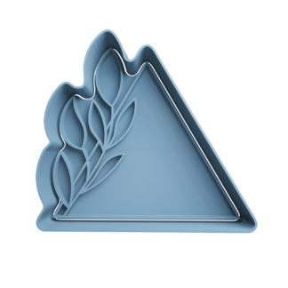 Triangulo con Hojas Cortador de Galletas