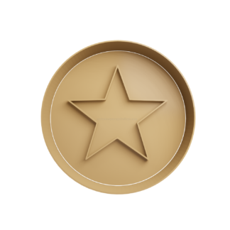 Dalgona Caramelo Estrella Cortador de Galletas