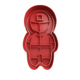 El Juego del Calamar Soldado Cuadrado Cortador de Galletas