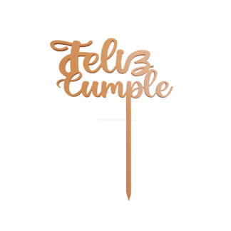 Feliz Cumpleaños Topper Cupcake