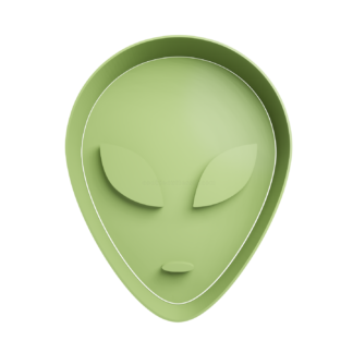 Cabeza de Extraterrestre Cortador de Galletas