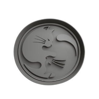 Gato Yin Yang Cortador de Galletas