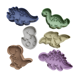 Set Dino Cute Cortador de Galletas