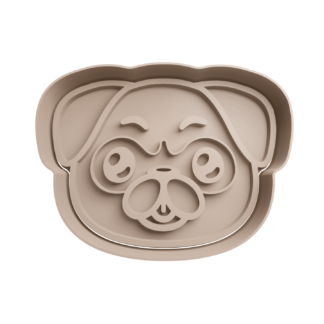 Perro Pug Cortador de Galletas